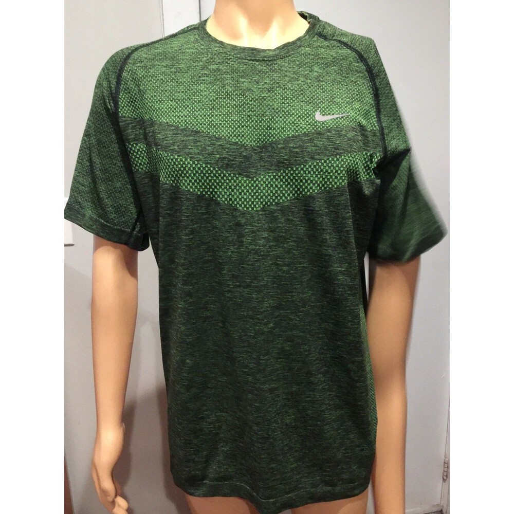 Nike Dri-Fit Knit Running Green T-Shirt 642124-360 (2XL) nwot Rare!!